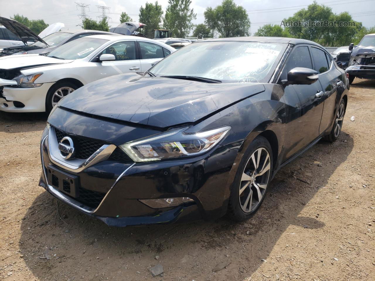 2017 Nissan Maxima 3.5s Black vin: 1N4AA6AP5HC408283