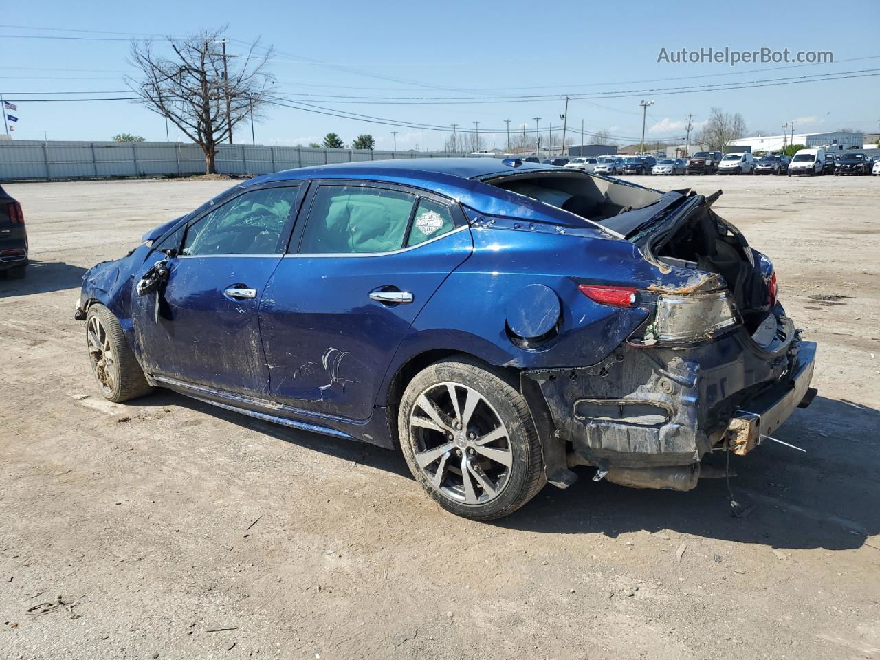 2017 Nissan Maxima 3.5s Blue vin: 1N4AA6AP5HC409191