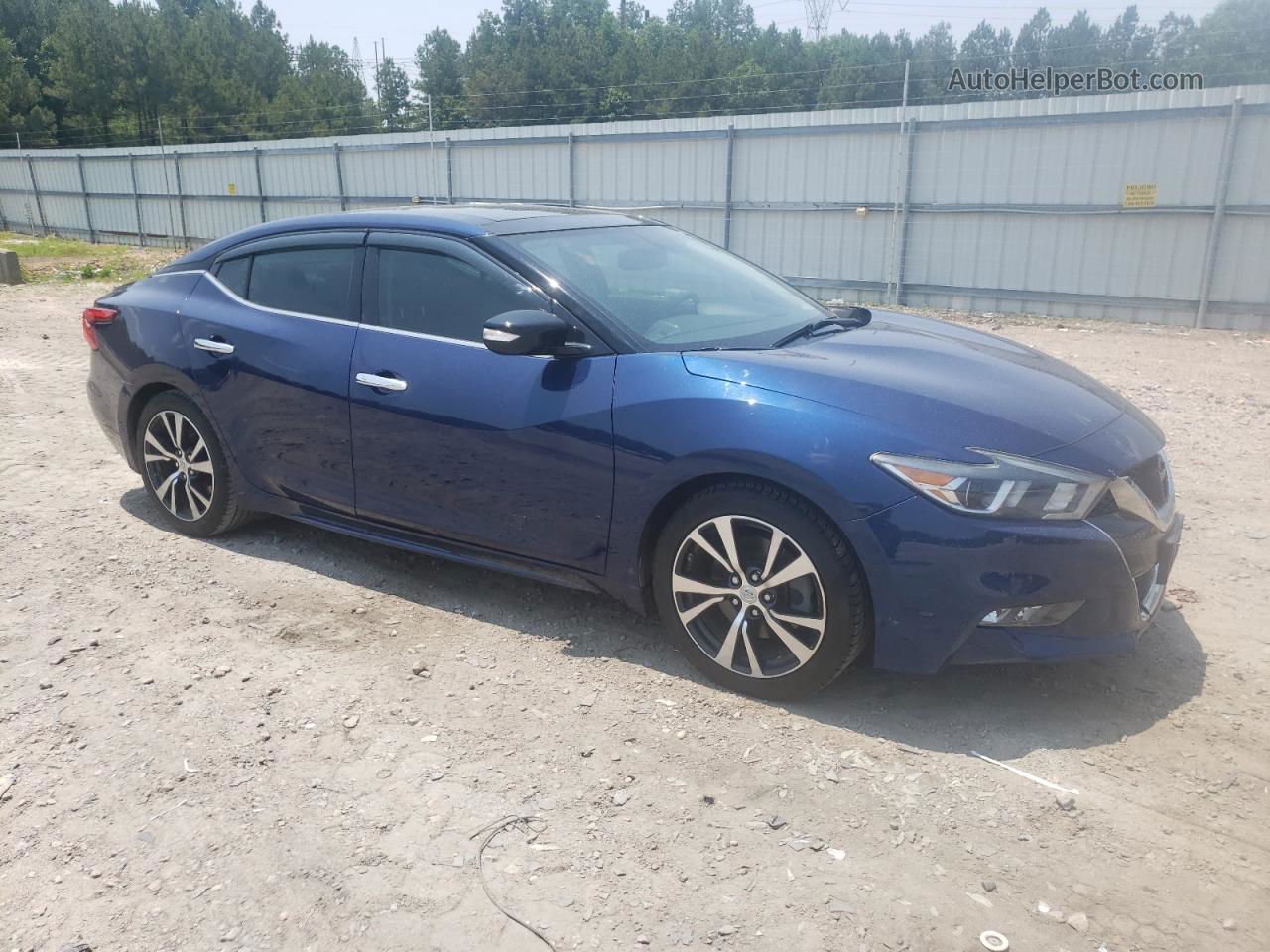 2017 Nissan Maxima 3.5s Blue vin: 1N4AA6AP5HC409210