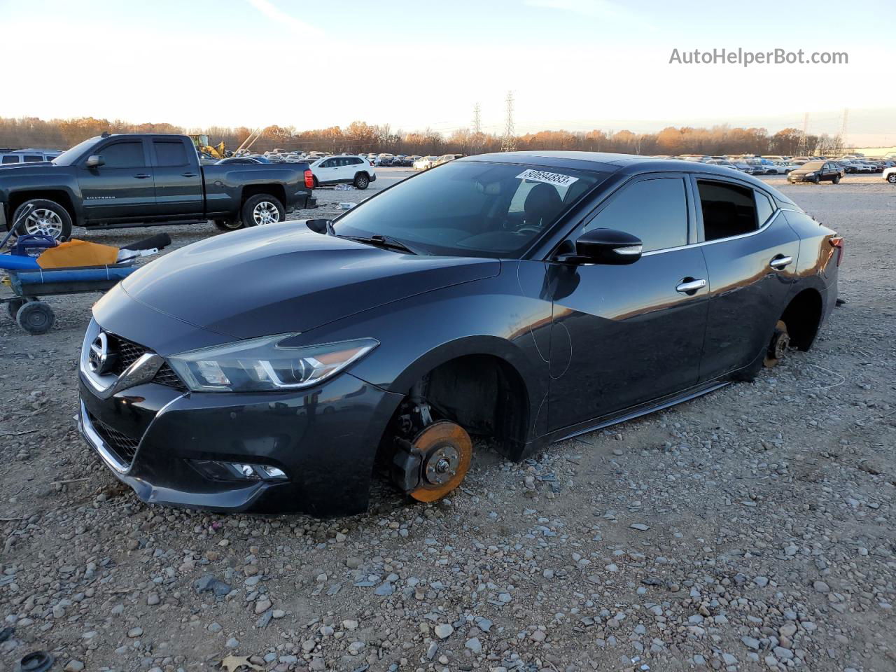 2017 Nissan Maxima 3.5s Charcoal vin: 1N4AA6AP5HC411832