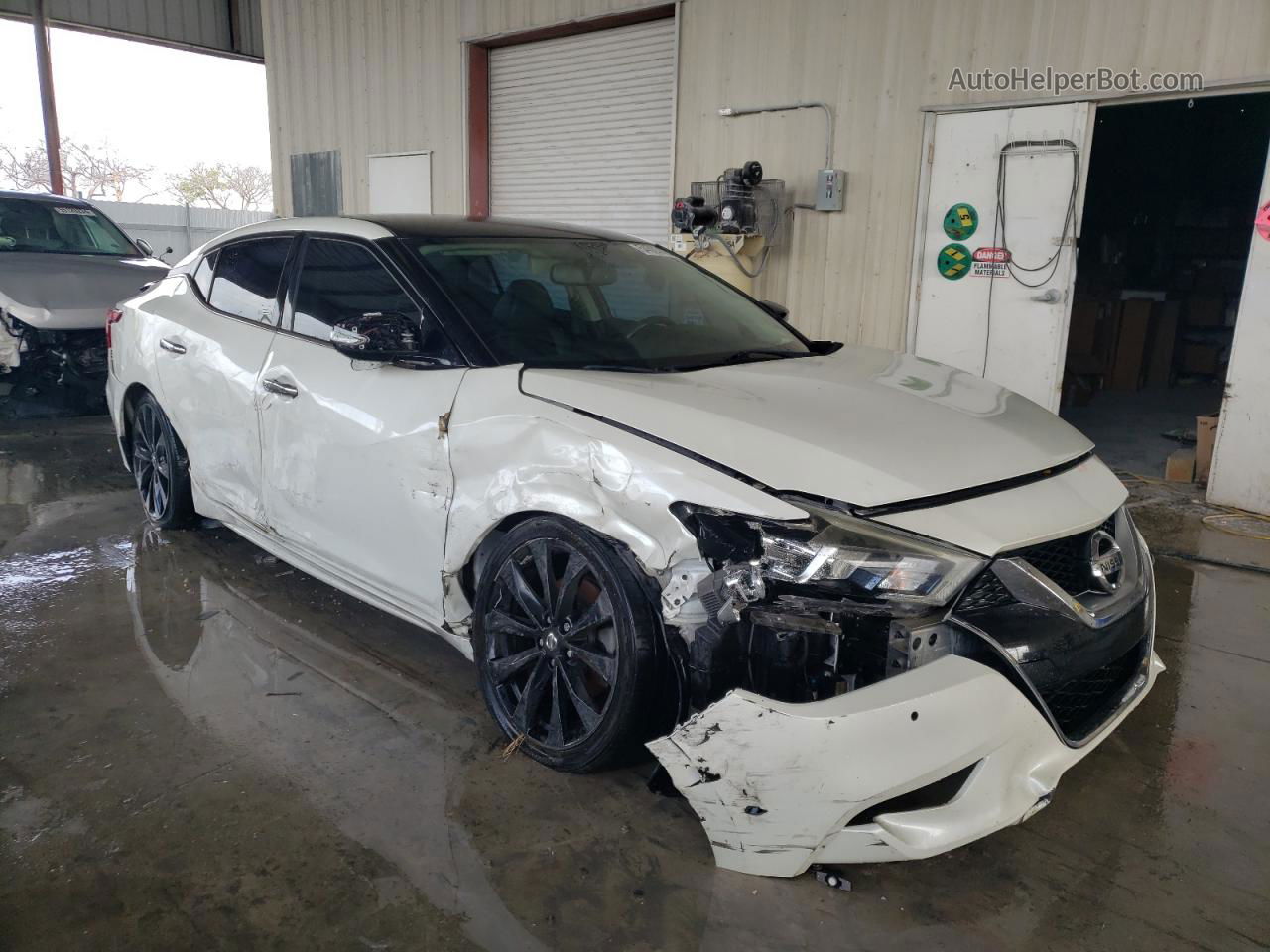 2017 Nissan Maxima 3.5s White vin: 1N4AA6AP5HC418098