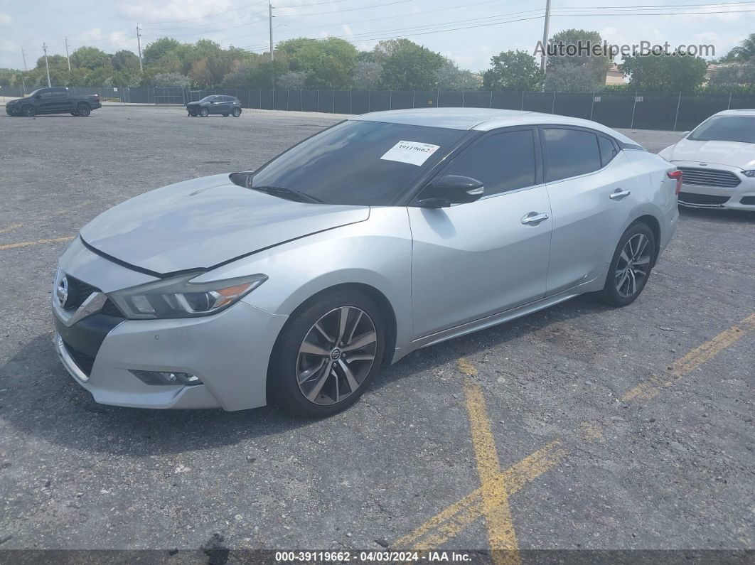 2017 Nissan Maxima 3.5 Sv Silver vin: 1N4AA6AP5HC419073