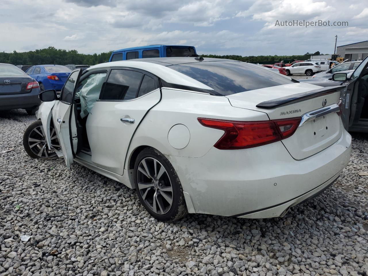 2017 Nissan Maxima 3.5s White vin: 1N4AA6AP5HC420076