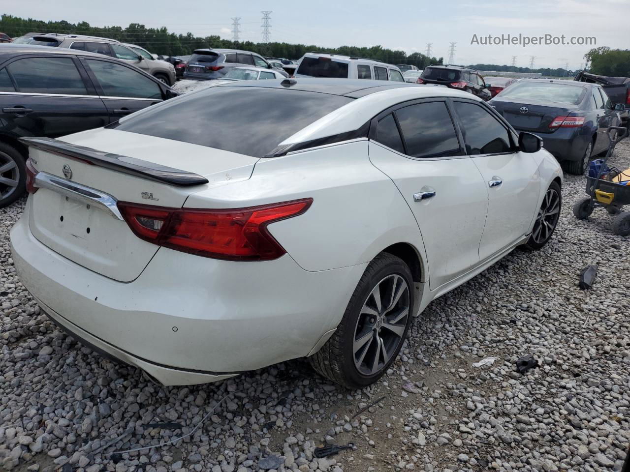 2017 Nissan Maxima 3.5s White vin: 1N4AA6AP5HC420076