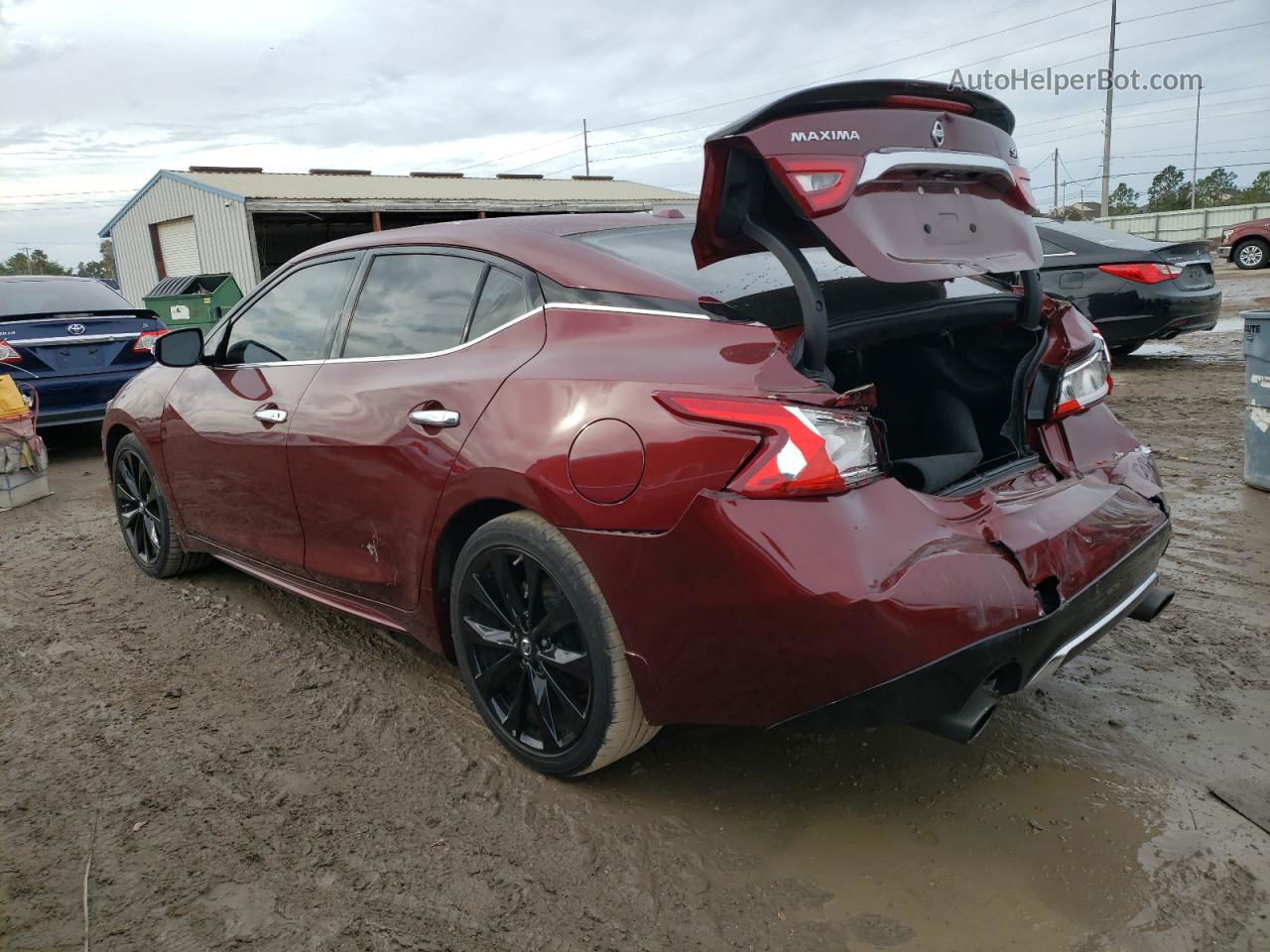 2017 Nissan Maxima 3.5s Burgundy vin: 1N4AA6AP5HC422474