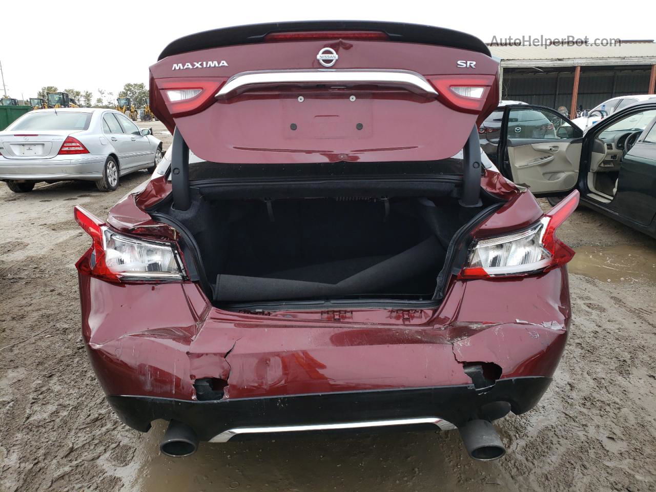 2017 Nissan Maxima 3.5s Бордовый vin: 1N4AA6AP5HC422474