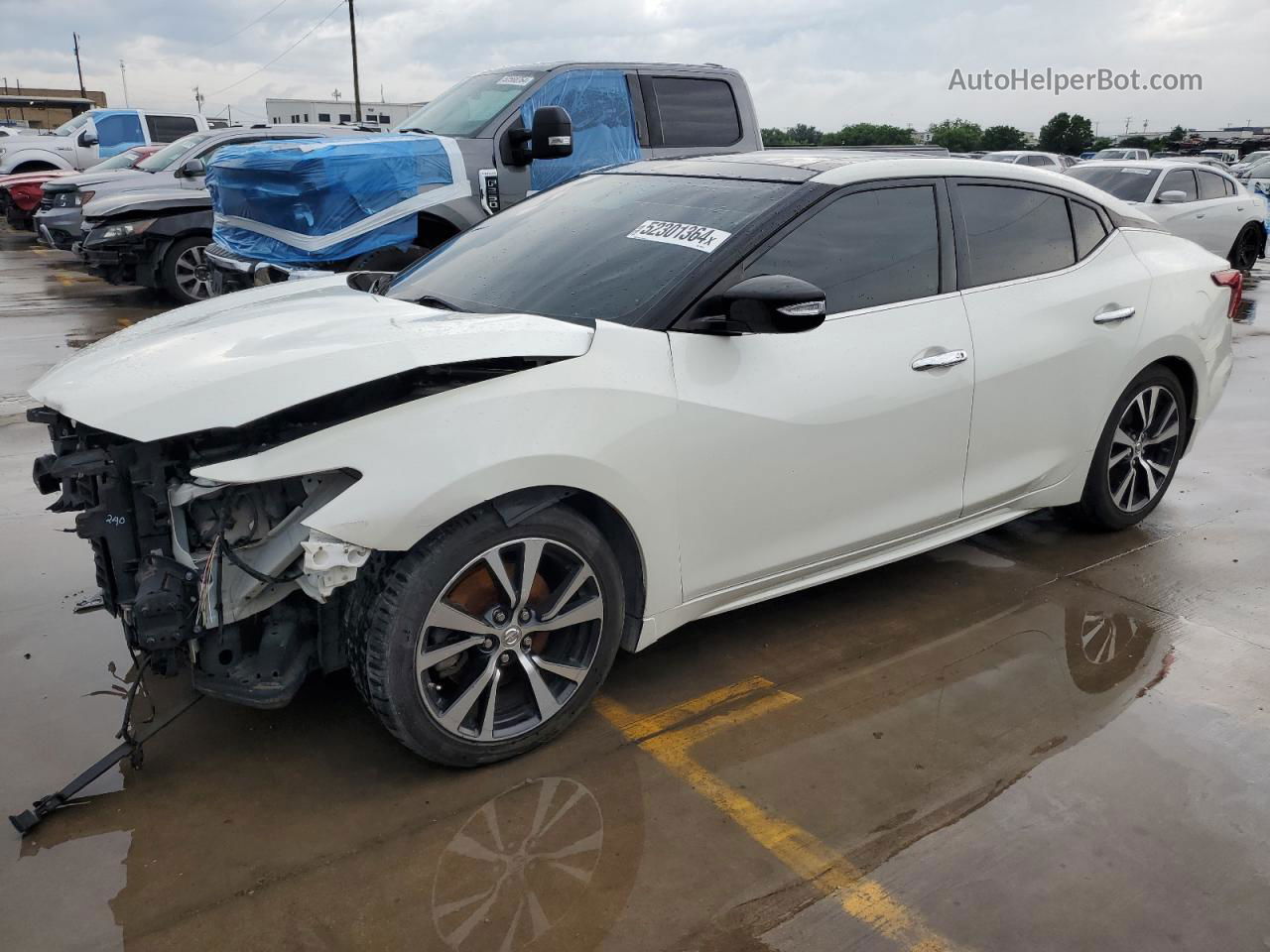 2017 Nissan Maxima 3.5s White vin: 1N4AA6AP5HC433376