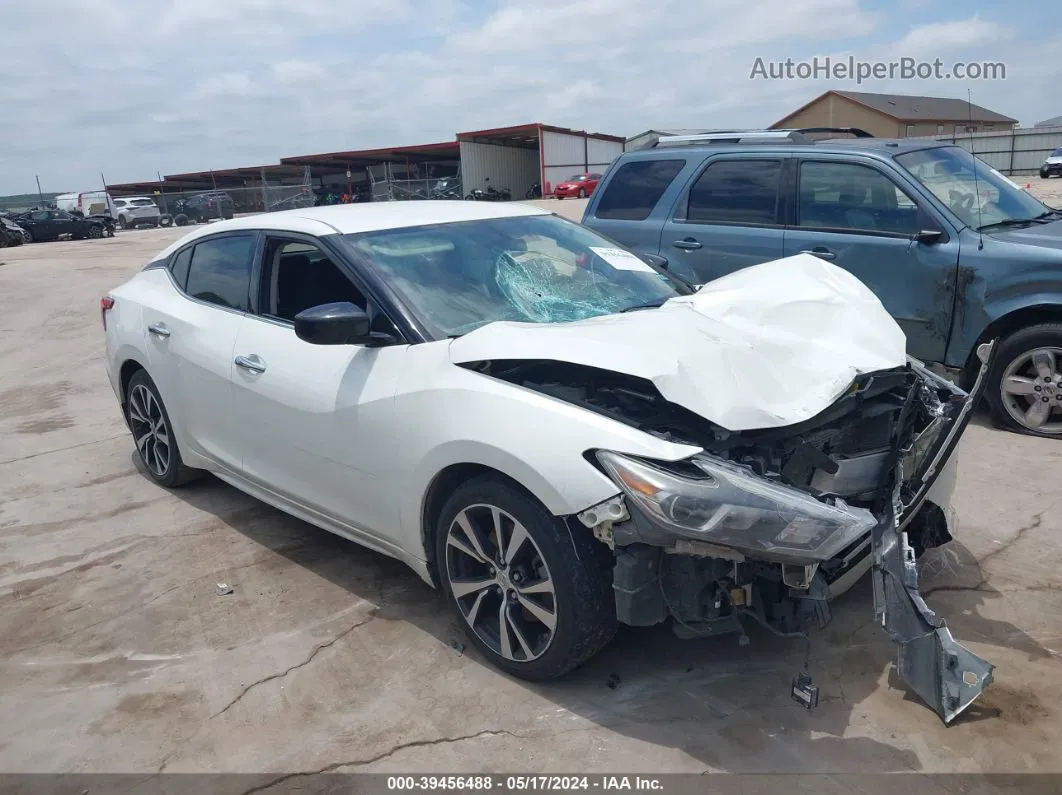 2017 Nissan Maxima 3.5 S White vin: 1N4AA6AP5HC440098