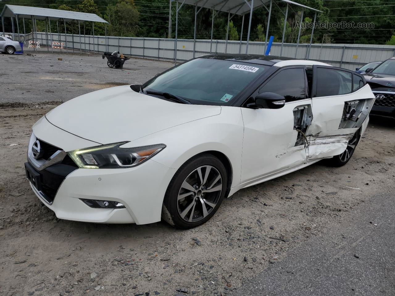 2017 Nissan Maxima 3.5s White vin: 1N4AA6AP5HC452347