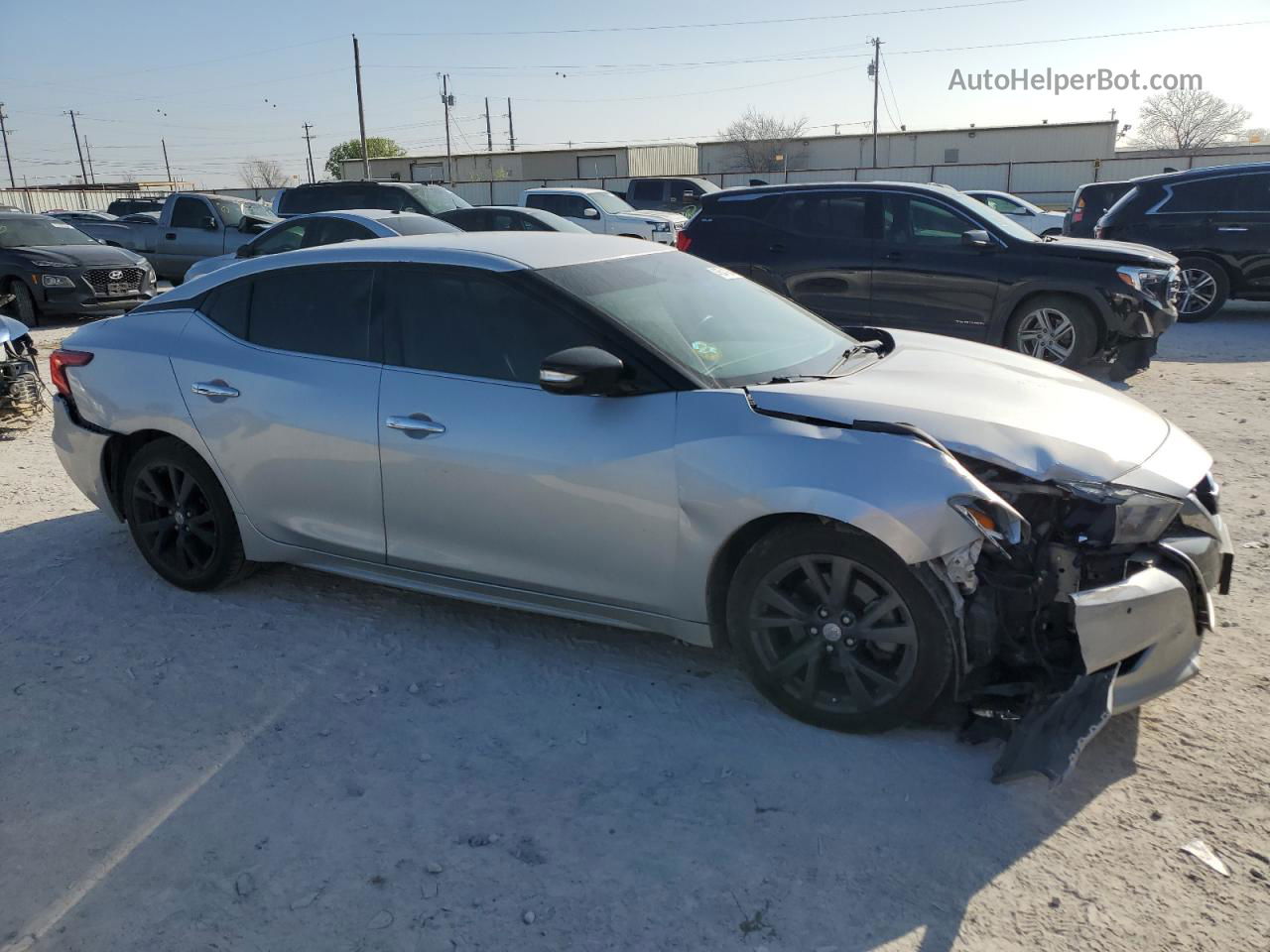 2018 Nissan Maxima 3.5s Серебряный vin: 1N4AA6AP5JC381303