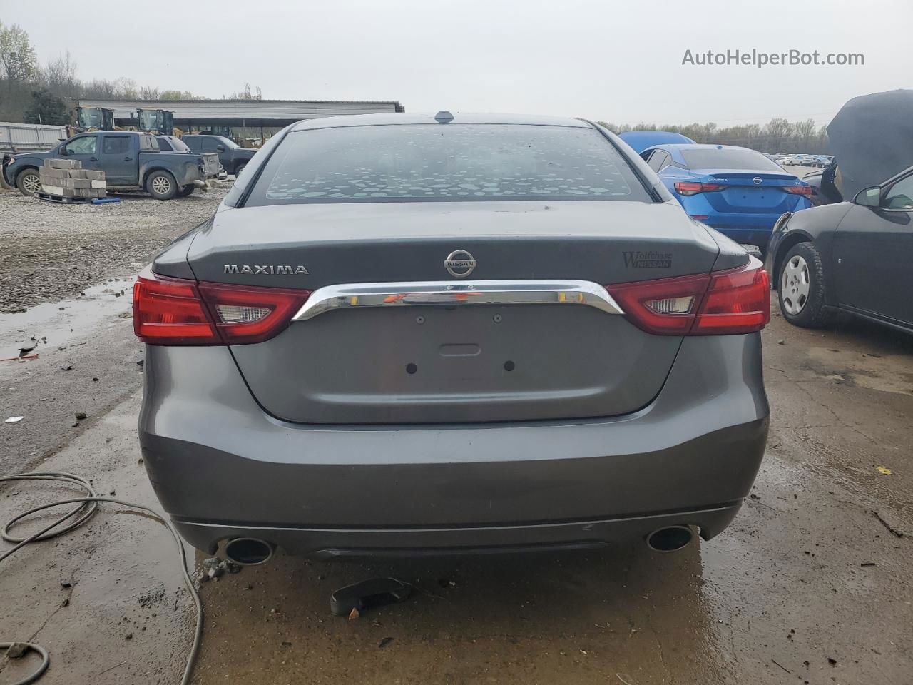 2018 Nissan Maxima 3.5s Gray vin: 1N4AA6AP5JC409634