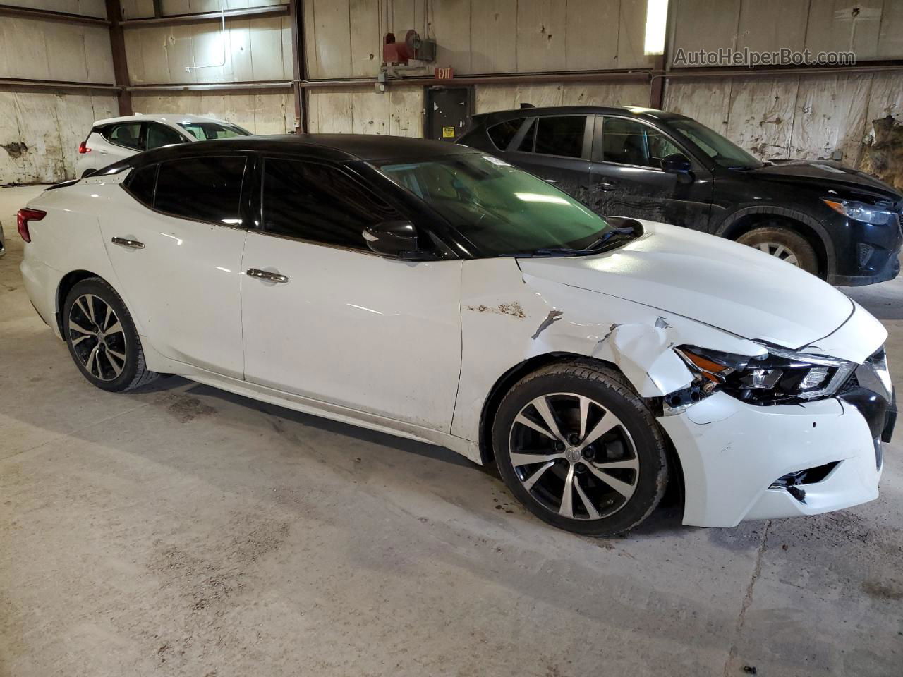 2016 Nissan Maxima 3.5s White vin: 1N4AA6AP6GC378516