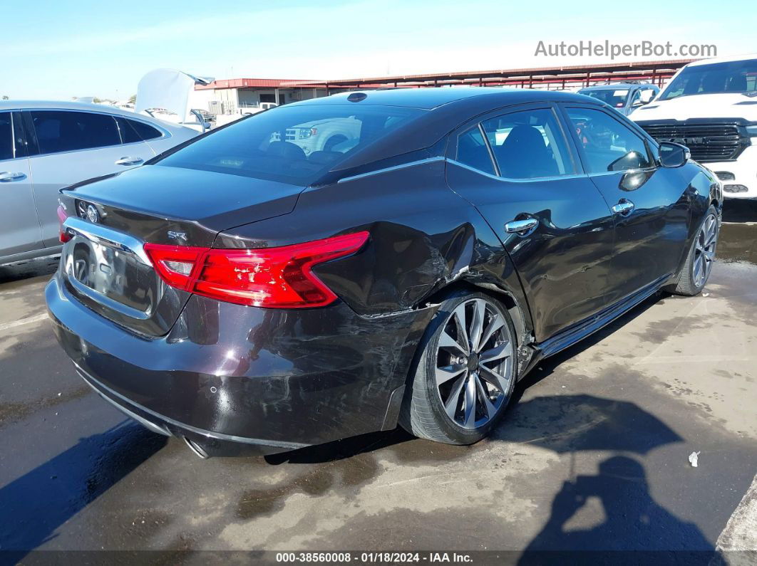 2016 Nissan Maxima 3.5 Sr Black vin: 1N4AA6AP6GC381240