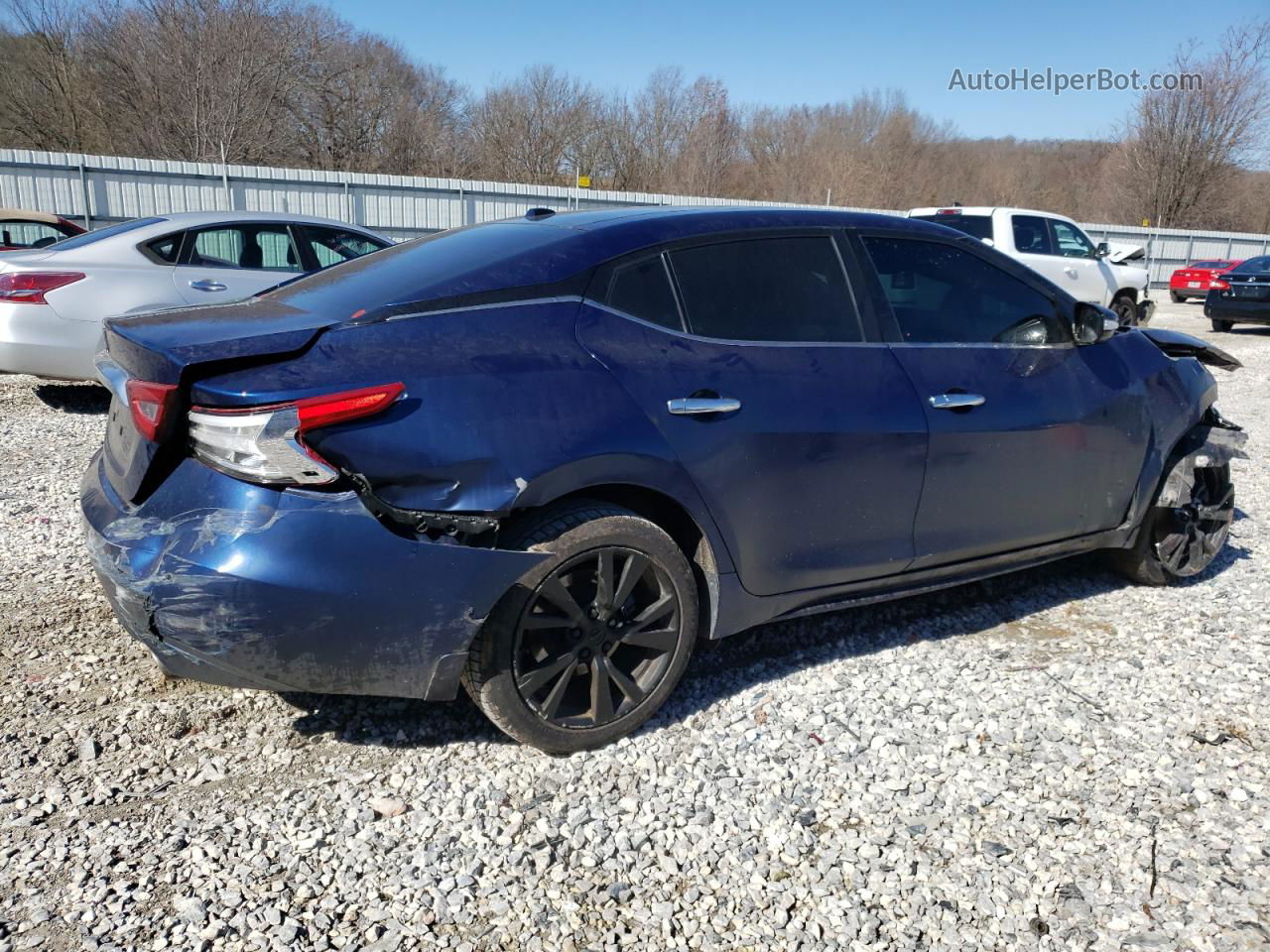 2016 Nissan Maxima 3.5s Синий vin: 1N4AA6AP6GC382310