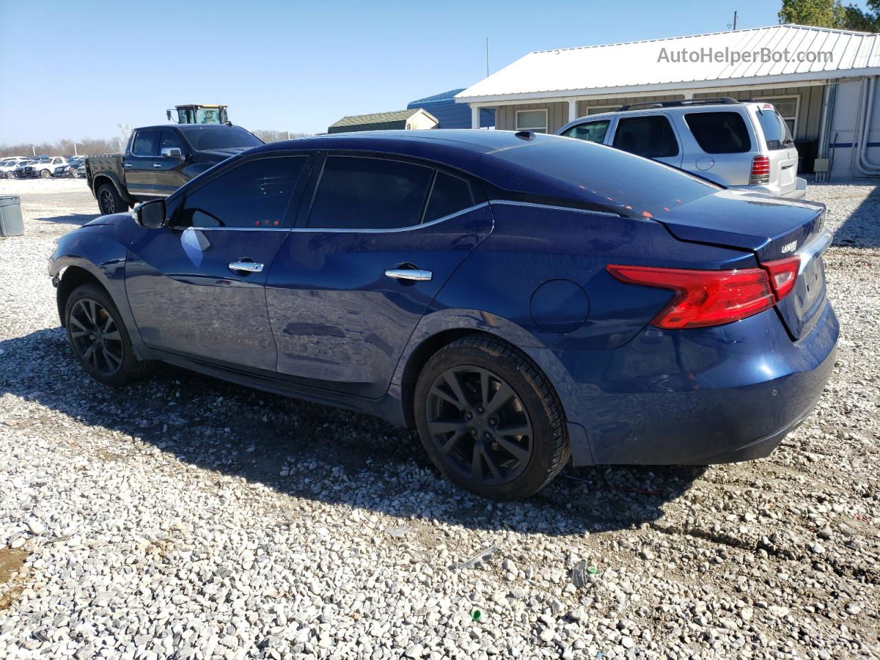 2016 Nissan Maxima 3.5s Blue vin: 1N4AA6AP6GC382310