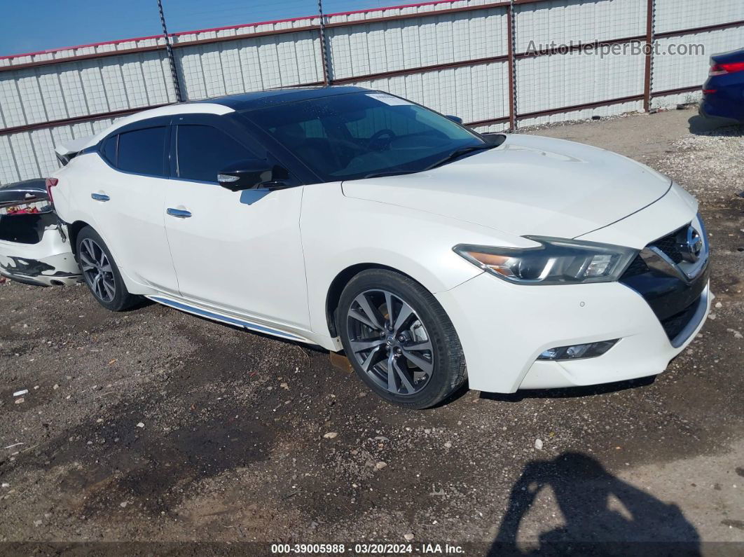 2016 Nissan Maxima 3.5 Platinum Белый vin: 1N4AA6AP6GC397292