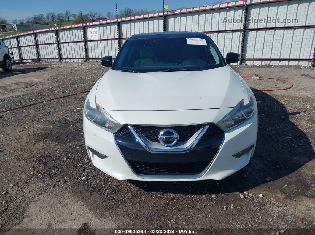 2016 Nissan Maxima 3.5 Platinum Белый vin: 1N4AA6AP6GC397292