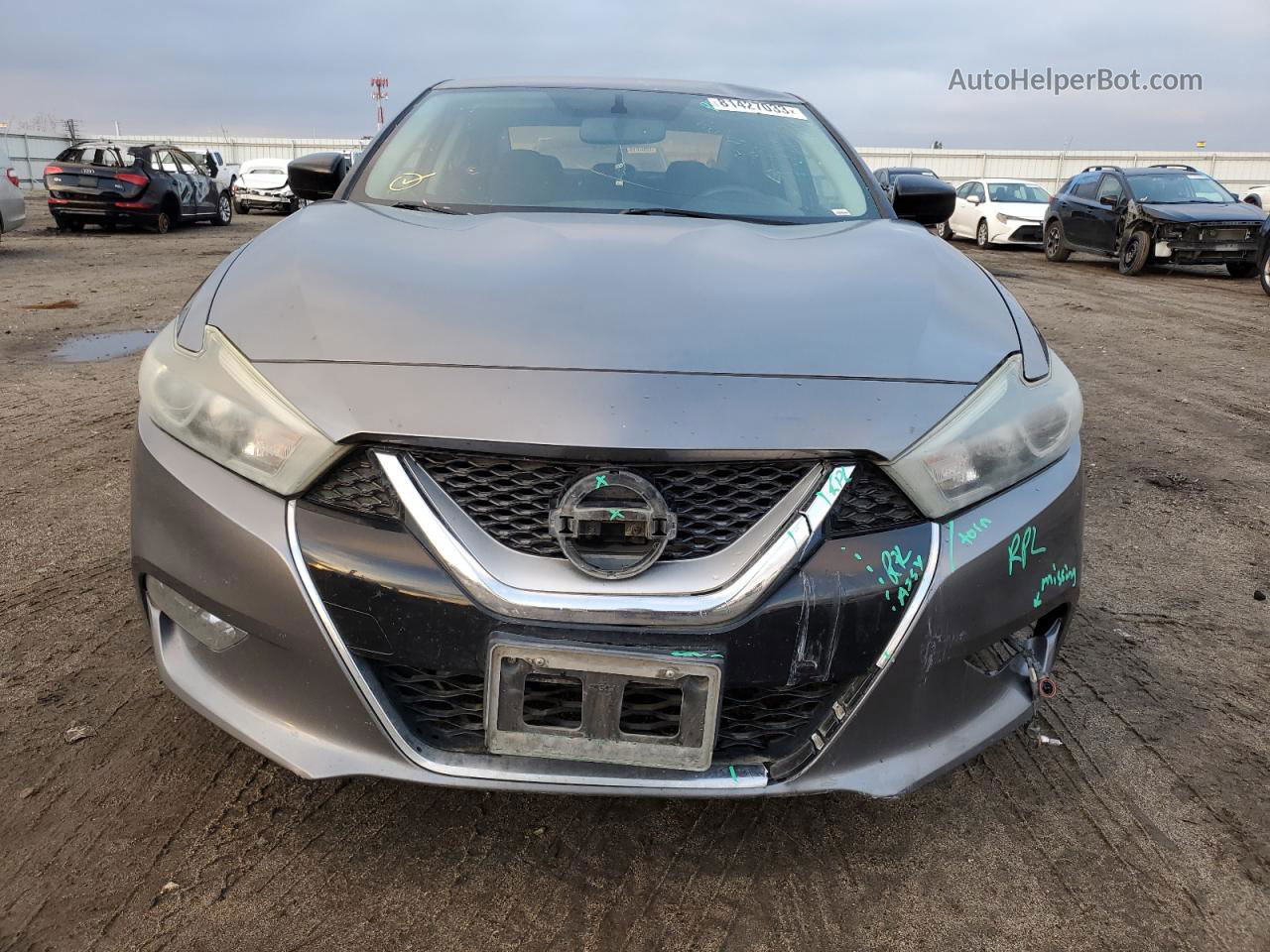 2016 Nissan Maxima 3.5s Серый vin: 1N4AA6AP6GC397891