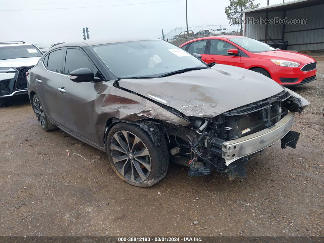 2016 Nissan Maxima 3.5 Sr Brown vin: 1N4AA6AP6GC405102