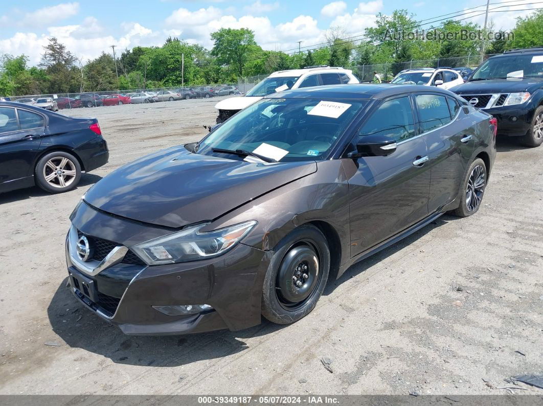 2016 Nissan Maxima 3.5 Platinum Brown vin: 1N4AA6AP6GC429531