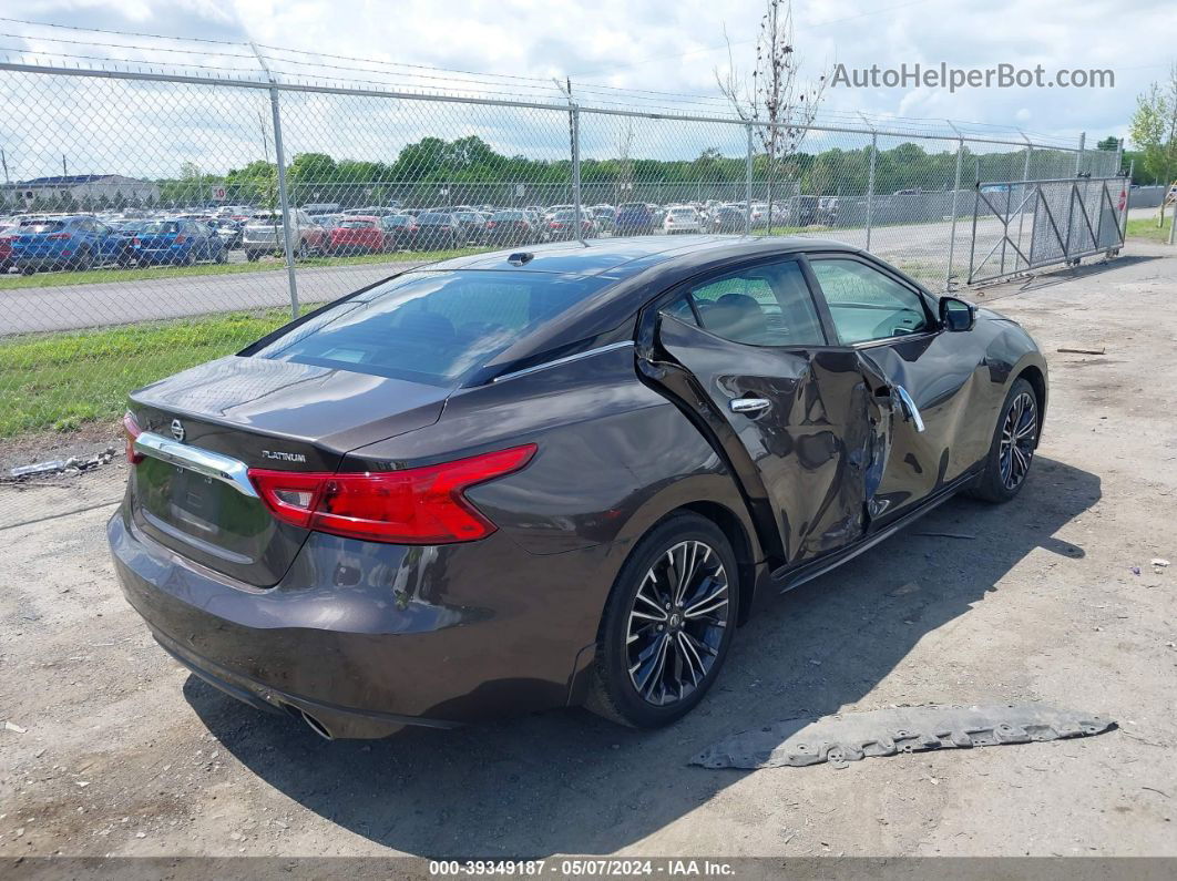 2016 Nissan Maxima 3.5 Platinum Brown vin: 1N4AA6AP6GC429531