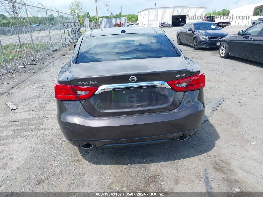 2016 Nissan Maxima 3.5 Platinum Brown vin: 1N4AA6AP6GC429531