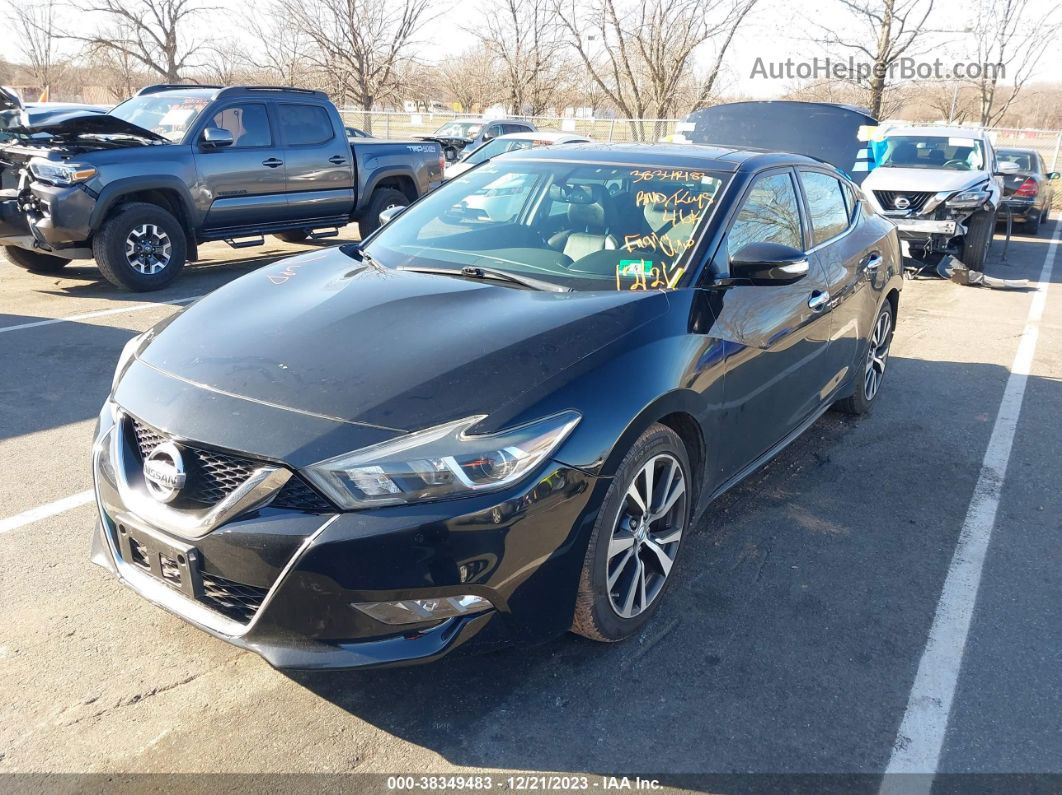 2016 Nissan Maxima 3.5 Sl Black vin: 1N4AA6AP6GC434969