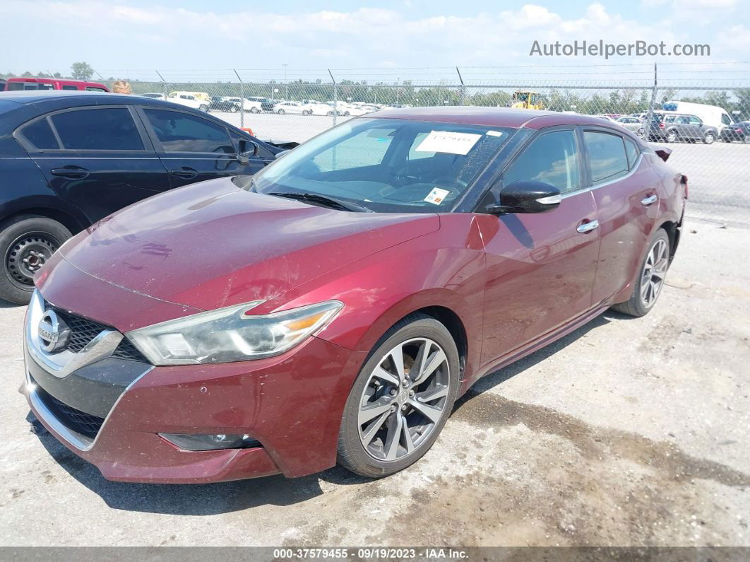 2016 Nissan Maxima 3.5 Sv Maroon vin: 1N4AA6AP6GC439718