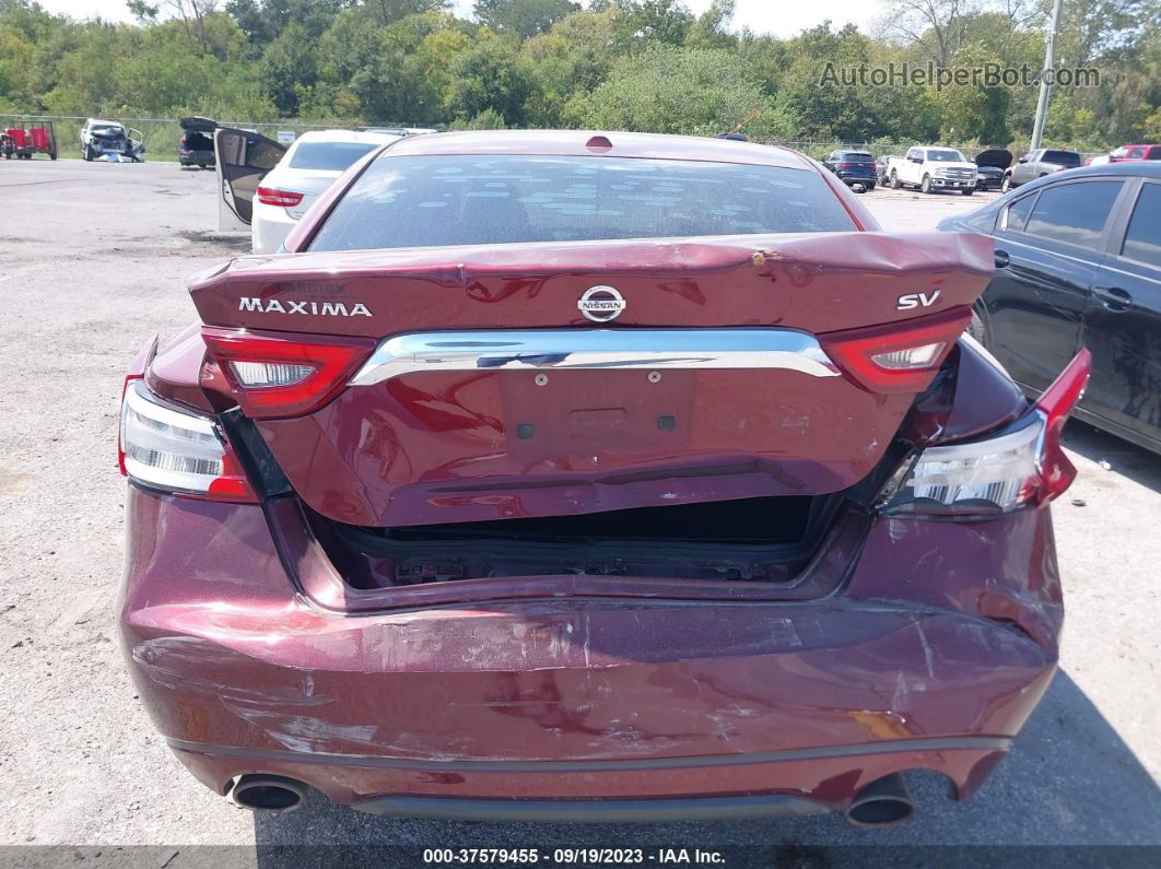 2016 Nissan Maxima 3.5 Sv Maroon vin: 1N4AA6AP6GC439718