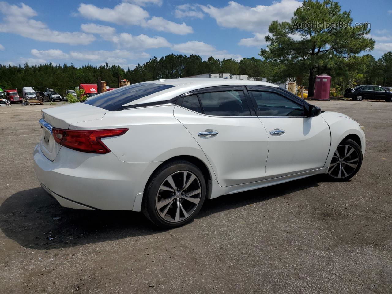 2016 Nissan Maxima 3.5s White vin: 1N4AA6AP6GC442649