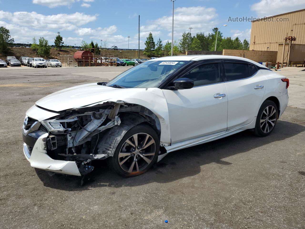 2016 Nissan Maxima 3.5s White vin: 1N4AA6AP6GC442649