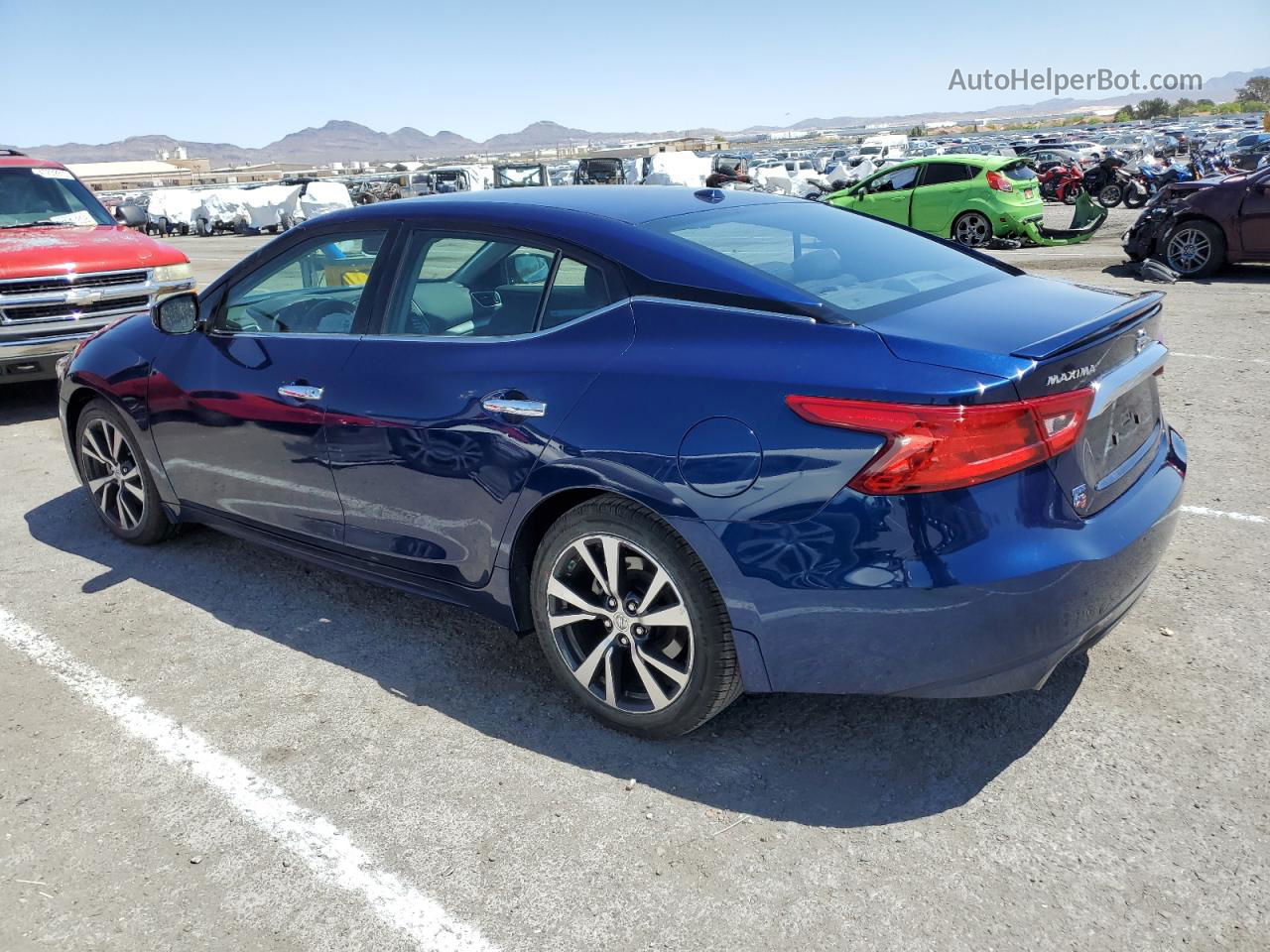 2016 Nissan Maxima 3.5s Blue vin: 1N4AA6AP6GC447933