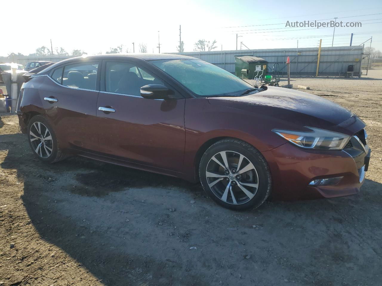 2017 Nissan Maxima 3.5s Темно-бордовый vin: 1N4AA6AP6HC373835