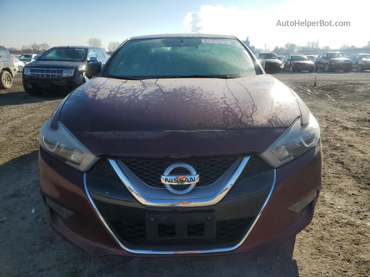 2017 Nissan Maxima 3.5s Темно-бордовый vin: 1N4AA6AP6HC373835