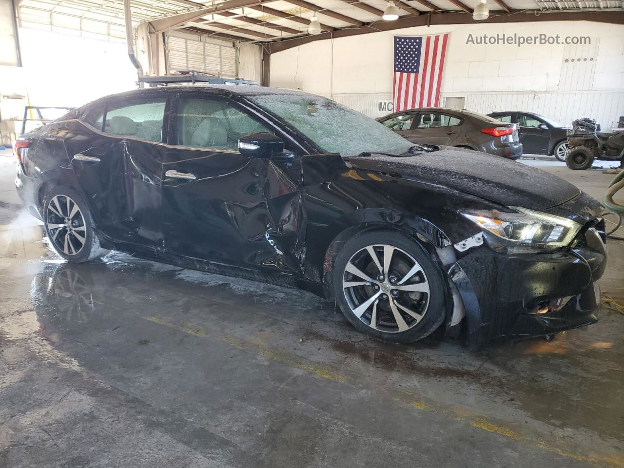 2017 Nissan Maxima 3.5s Черный vin: 1N4AA6AP6HC377948