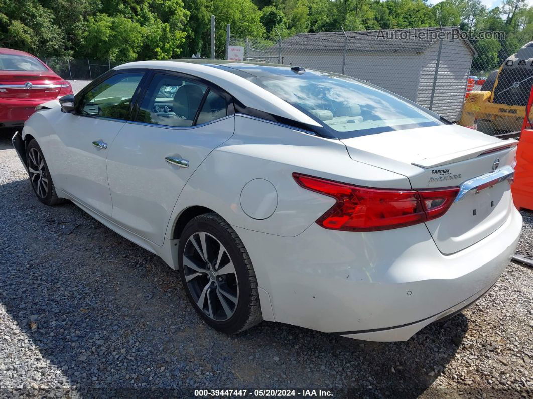 2017 Nissan Maxima 3.5 Platinum White vin: 1N4AA6AP6HC381725