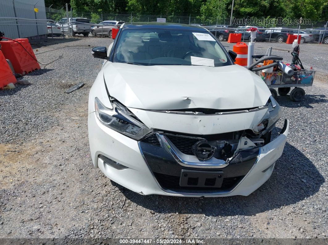 2017 Nissan Maxima 3.5 Platinum White vin: 1N4AA6AP6HC381725