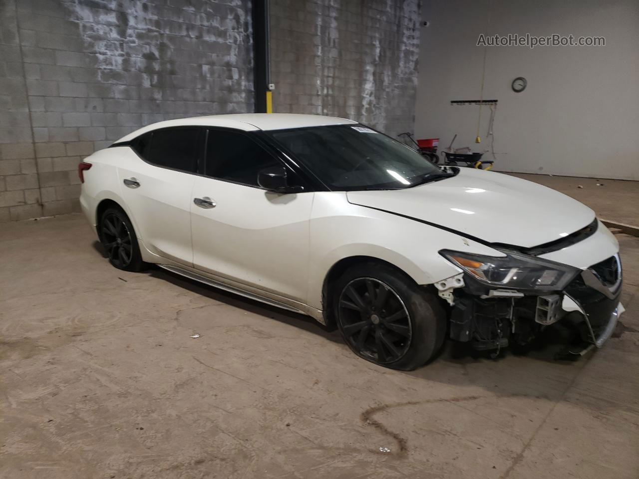 2017 Nissan Maxima 3.5s White vin: 1N4AA6AP6HC394541