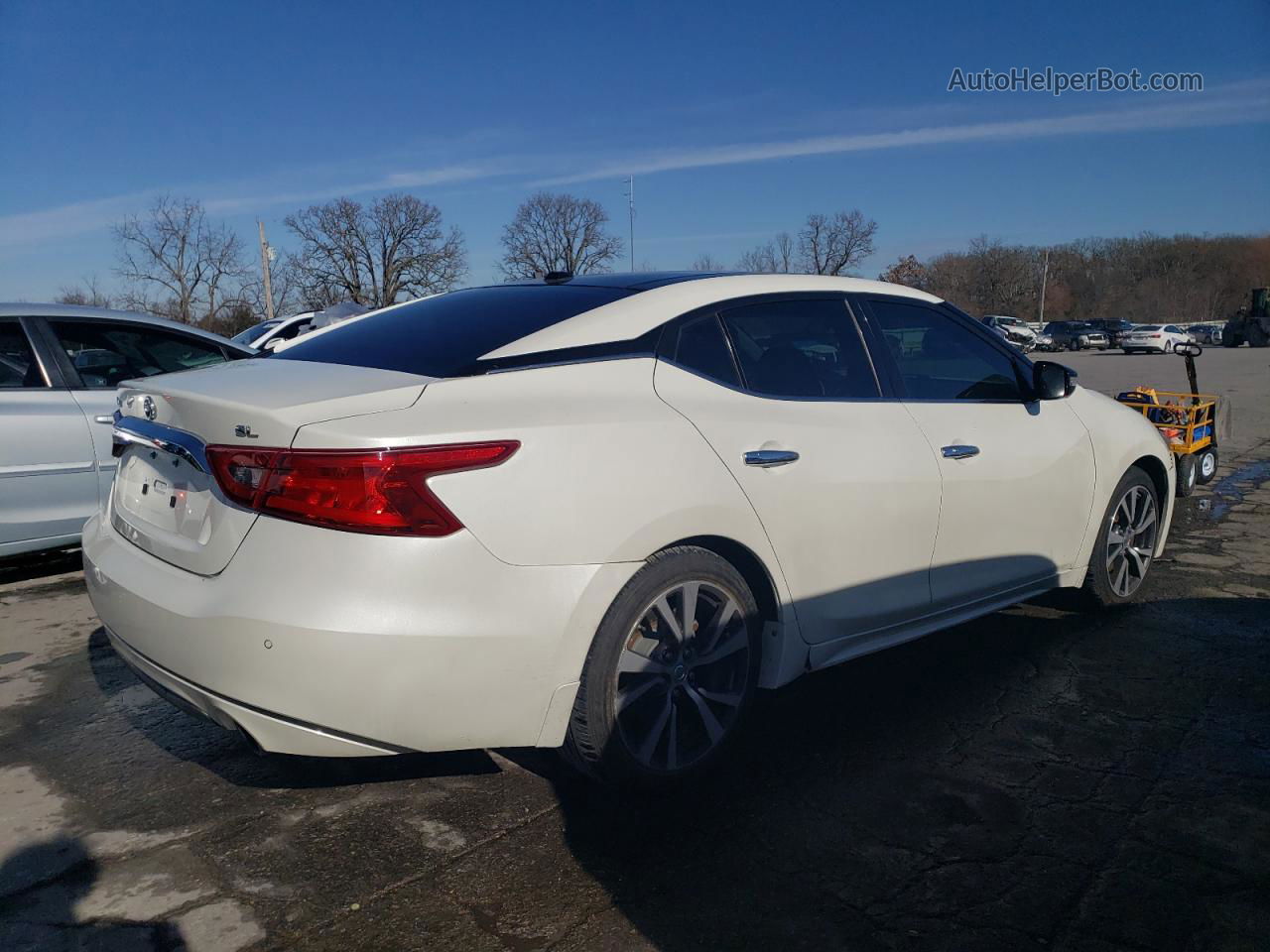 2017 Nissan Maxima 3.5s Белый vin: 1N4AA6AP6HC402735