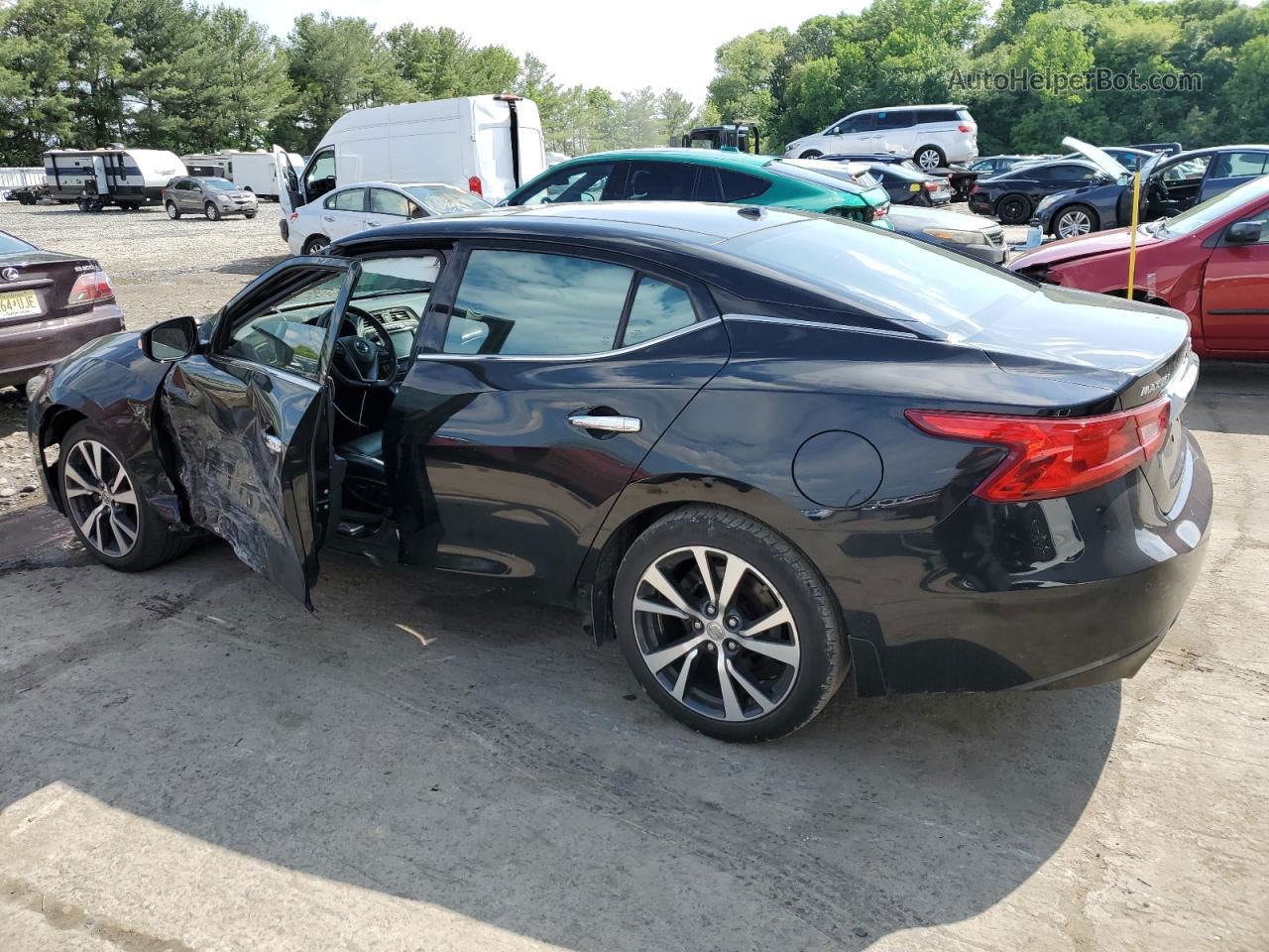 2017 Nissan Maxima 3.5s Black vin: 1N4AA6AP6HC431894