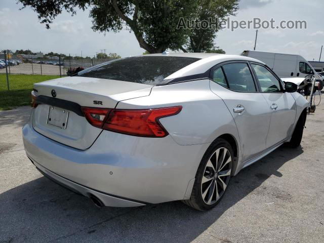 2017 Nissan Maxima 3.5s Silver vin: 1N4AA6AP6HC438036