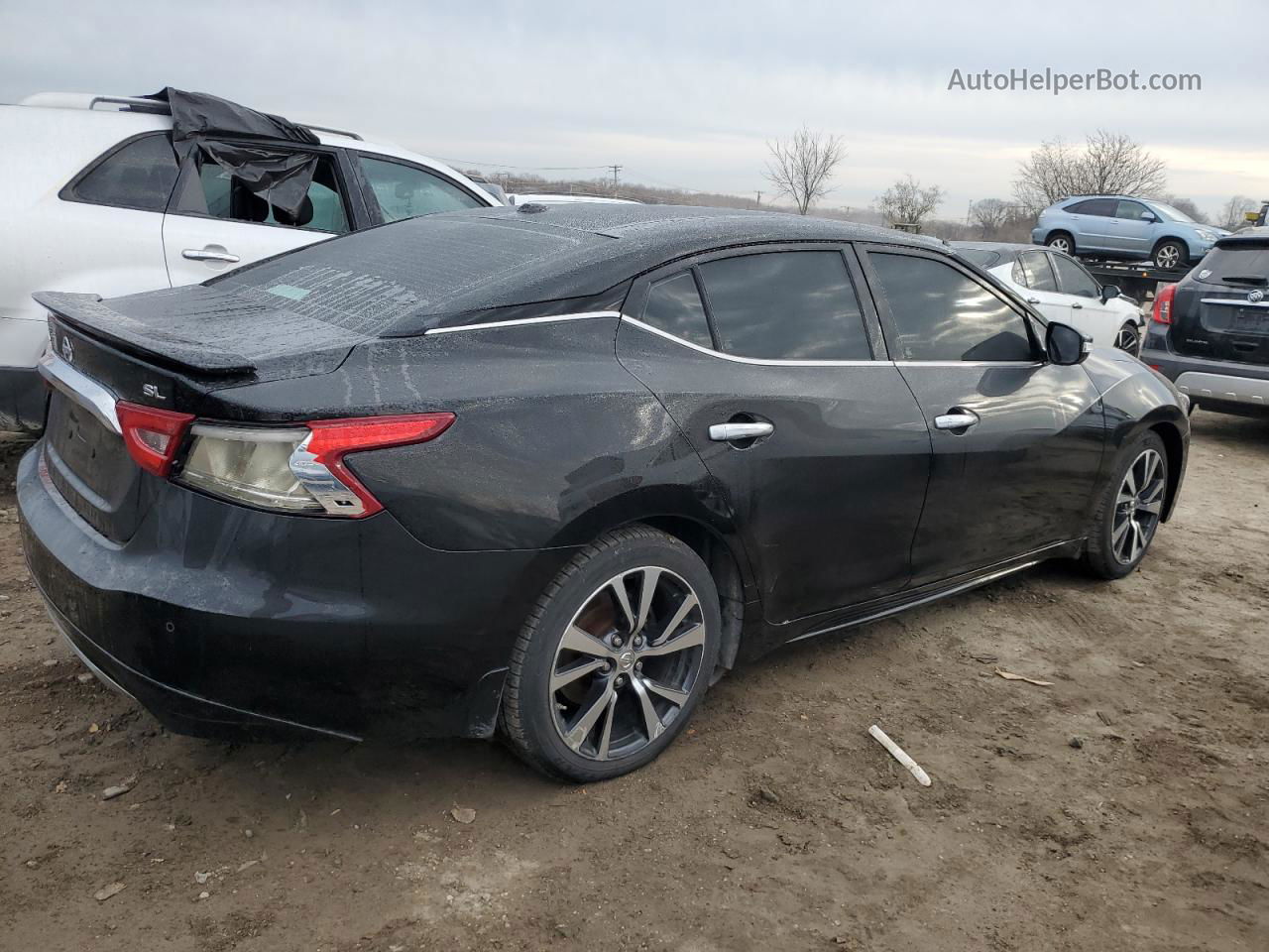 2017 Nissan Maxima 3.5s Черный vin: 1N4AA6AP6HC439736