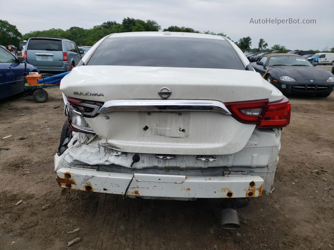 2017 Nissan Maxima 3.5s White vin: 1N4AA6AP6HC439896