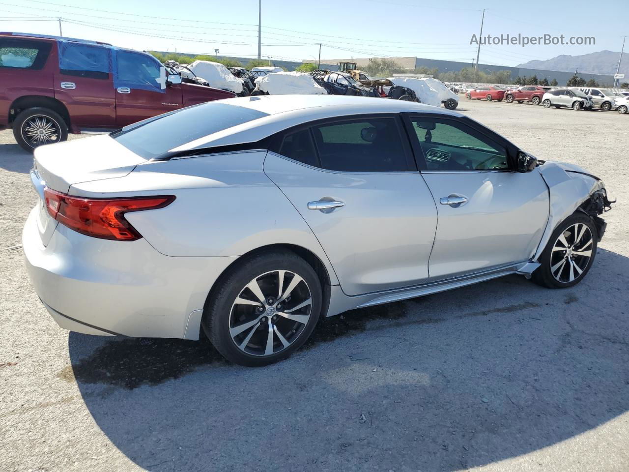 2017 Nissan Maxima 3.5s Silver vin: 1N4AA6AP6HC444810