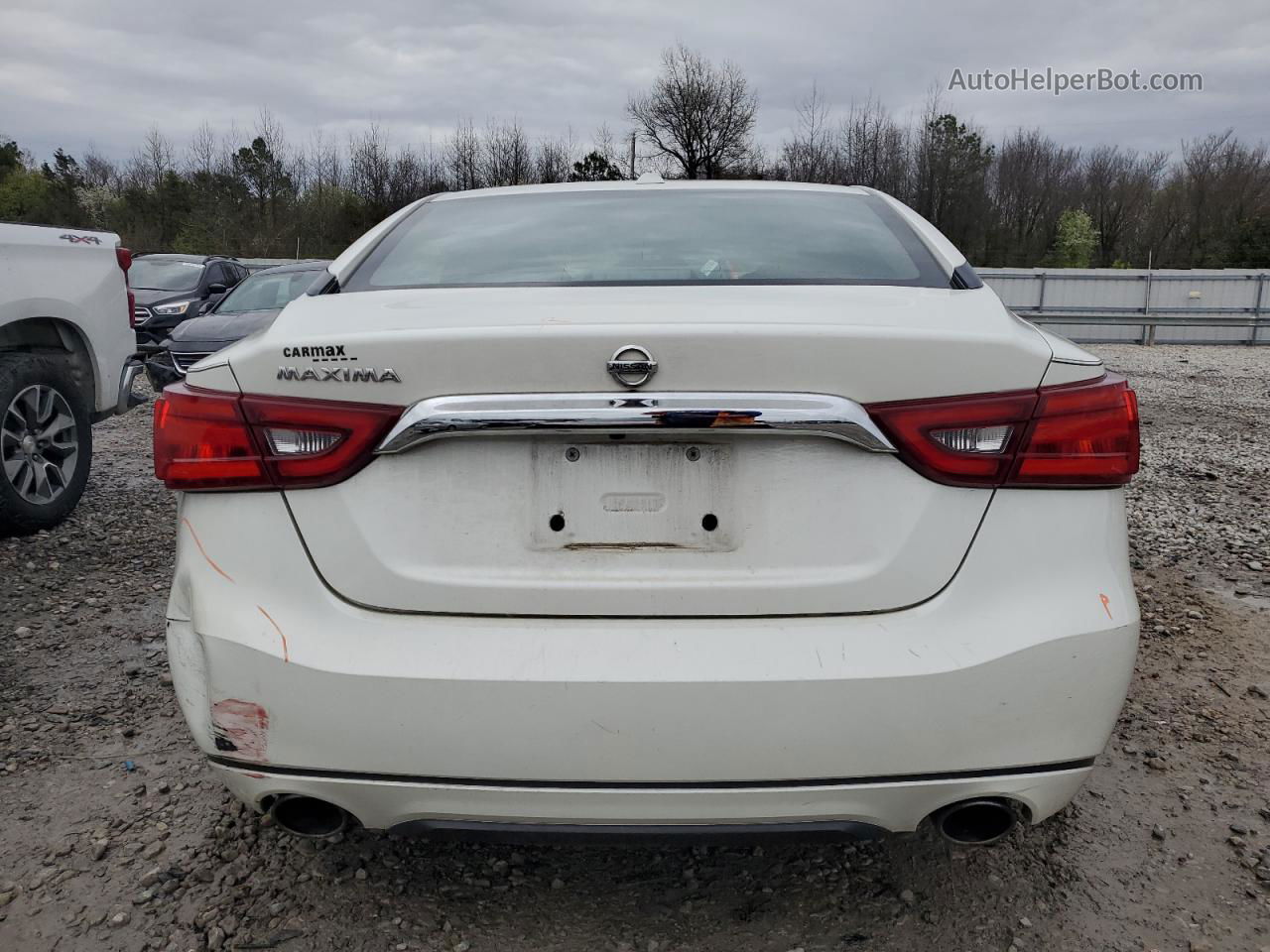 2017 Nissan Maxima 3.5s White vin: 1N4AA6AP6HC446668