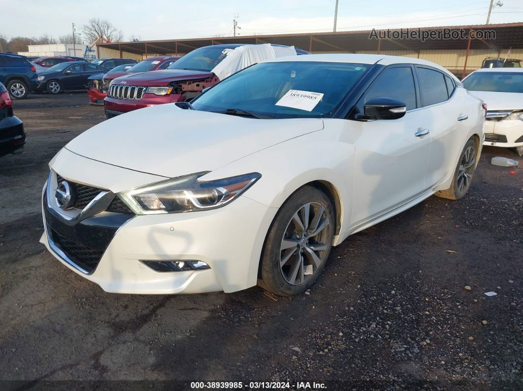 2017 Nissan Maxima 3.5 Sv White vin: 1N4AA6AP6HC453507