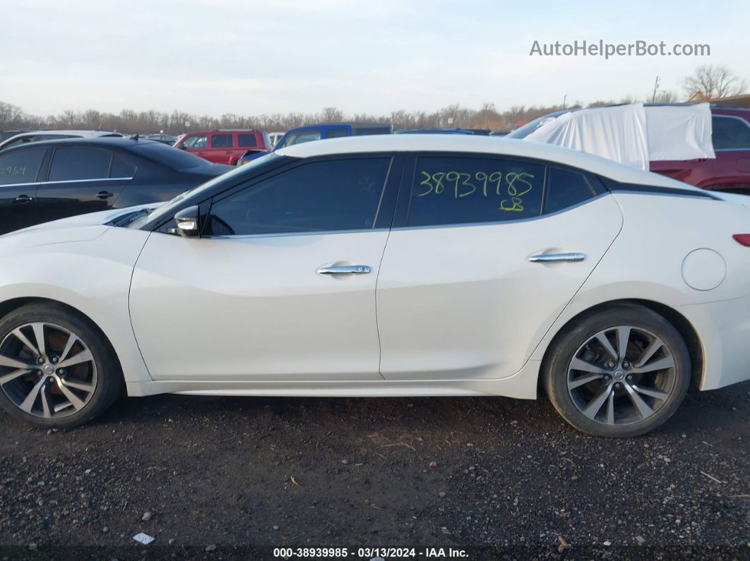 2017 Nissan Maxima 3.5 Sv White vin: 1N4AA6AP6HC453507