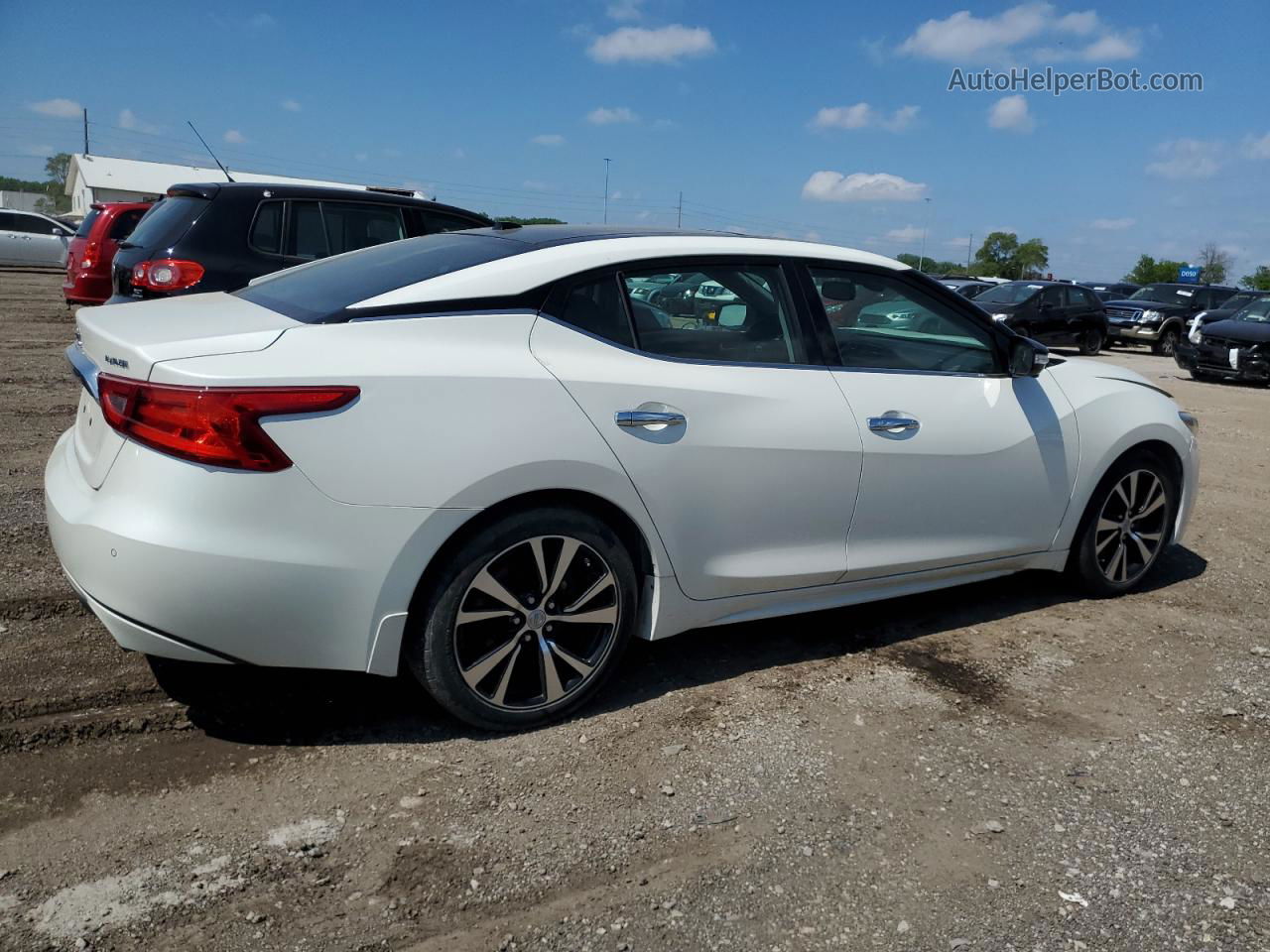 2017 Nissan Maxima 3.5s Белый vin: 1N4AA6AP6HC453801