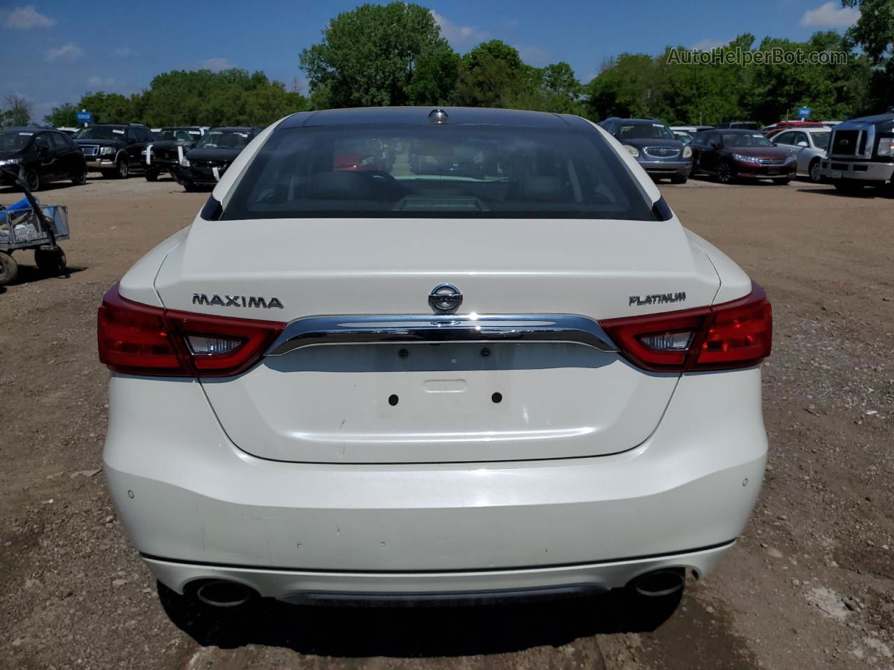 2017 Nissan Maxima 3.5s White vin: 1N4AA6AP6HC453801