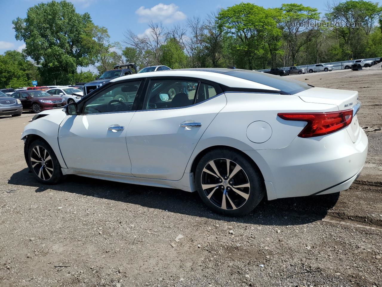 2017 Nissan Maxima 3.5s White vin: 1N4AA6AP6HC453801